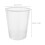 1Clear PP Bathroom Trash Can Round Minimalist Garbage Container Bin 2
