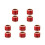 10Rouleaux Stickers Prank Rouge Use Only Imperméables Adhésifs 6