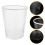 1Clear PP Bathroom Trash Can Round Minimalist Garbage Container Bin 10