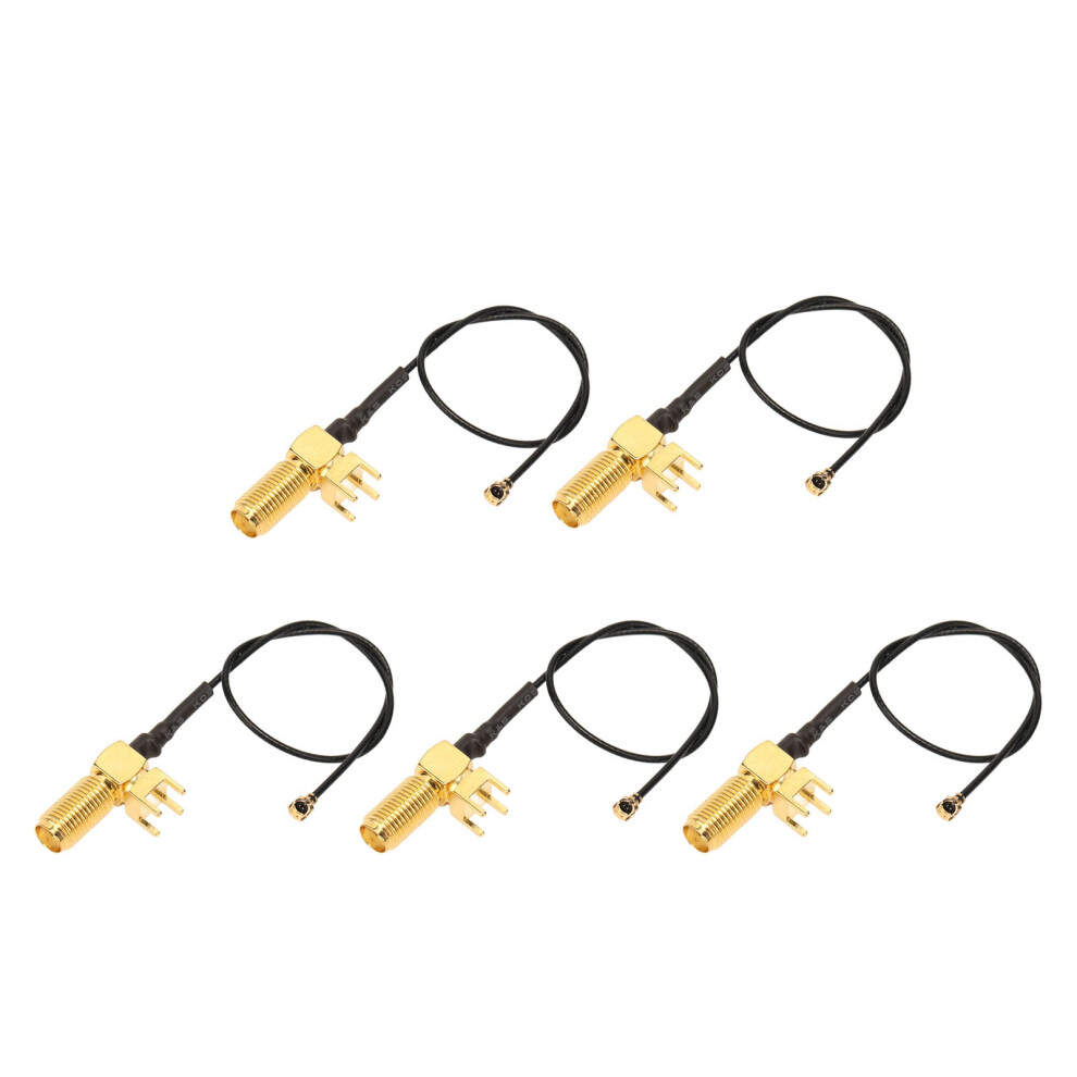5x 50 Ohm SMA Elbow RF Pigtails