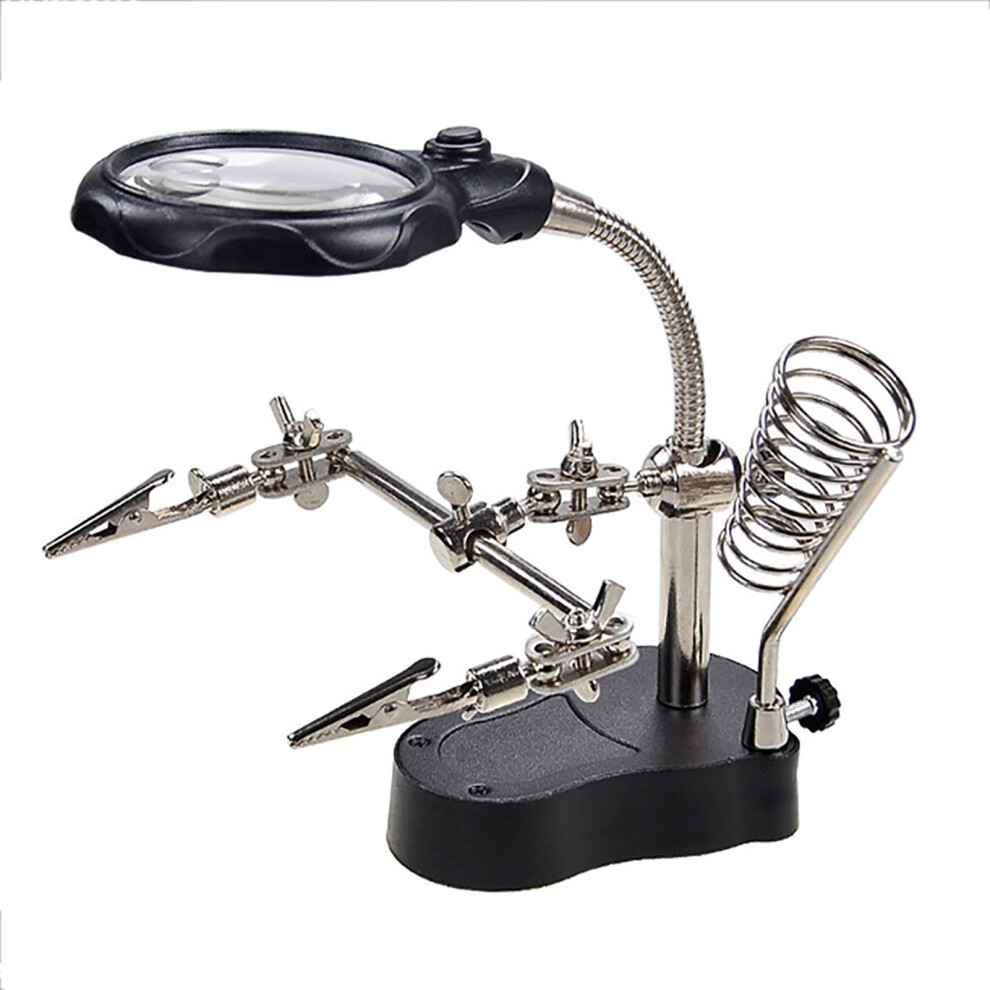 Magnifying Soldering Lamp with Clips