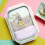 2Pcs Silver Rectangular Food Bowl Lid Reusable Plastic Lunch Box Seal 9