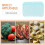 3Sacs De Stockage En Silicone Vert Réutilisables, Aliments 6