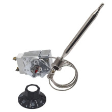Termostato di Sicurezza con Interruttore di Limite Superiore e Manopola di Controllo, Controllo Termostatico Millivolt per Robertshaw Modello 1/4"