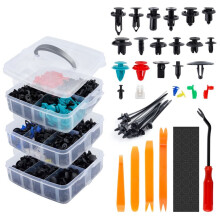 725pcs Car Fastener Clip Mixed Plastic Fasteners Kit Auto Door Trim Panel Retainer Push Engine Cover Liner Rivet Clips