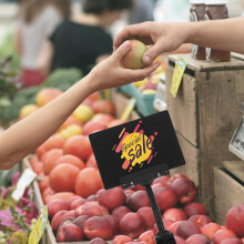 16St Zwarte Labelhouders Met Draaibare Clip Voor Retail Display