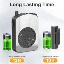 Voice Amplifier with Wireless Lavalier Microphone Voice Amplifier for Classroom,Speech,Training Outdoor