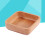 Worgeous  Eco-Friendly Square Bowl Solid Wood Salad Serving Bowls Big 5