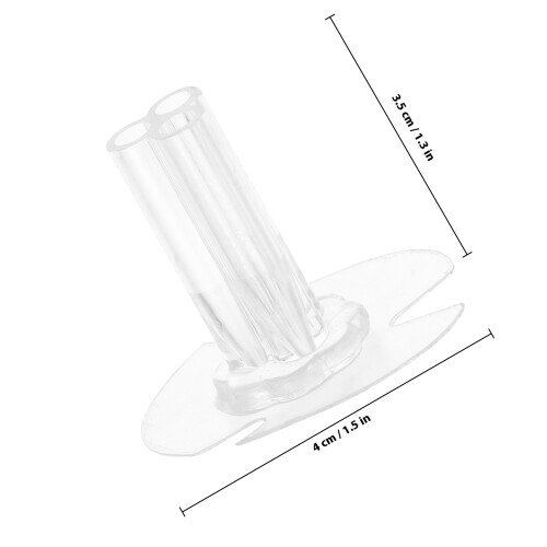 Raindrops Floral Decoration Stand Clear Round Plastic 30pack 1