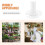 Raindrops Floral Decoration Stand Clear Round Plastic 30pack 4