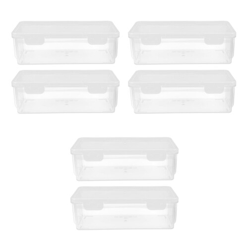 6St Multifunctionele Broodbewaarcontainers PP Helder Met 1