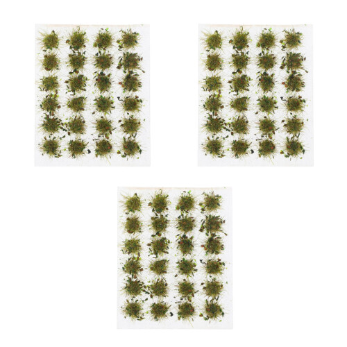 3Boxes Mini Resin Static Grass Tufts for Railway and Model Making 1