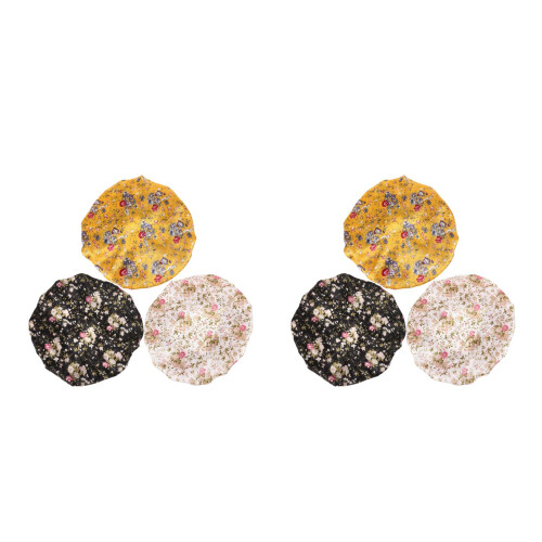 6Pcs Multi Color Makeup Hat Lace Comfortable for Home Use 1