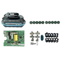 For 10Core Battery Storage Box Case 18V Dual- LED Full-Function Decoding Kit