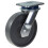 Parnells 200mm swivel castor with grey cast iron wheel 1