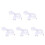 5Pcs Multifunction Water Leak Detector Probes White Plastic with Cable 5
