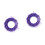 2Rouleaux Ruban Violet Polyester Feuille Décoration Cadeau DIY Chic 1
