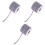3Rouleaux Rubans Tissus Gris Durables Pour Cadeaux DIY 1