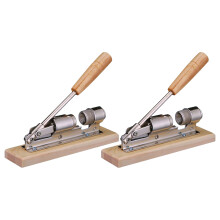 2Pcswood Base Stainless Steel Walnut Crackers for Kitchen Nut Cracking