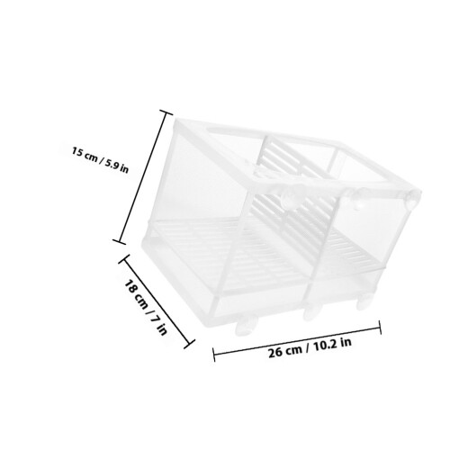 Transparante Plastic Aquarium Met Nylon Scheidingsnet 1