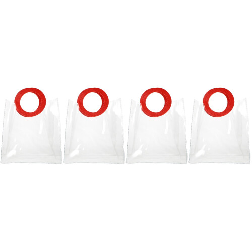 4Pcs Transparent Candy Bags Durable Gift Packaging Pouches with Handle 2