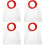 4Pcs Transparent Candy Bags Durable Gift Packaging Pouches with Handle 4