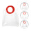 4Pcs Transparent Candy Bags Durable Gift Packaging Pouches with Handle 8