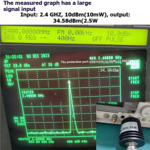 2,4 GHz 2,5 W Eindversterkermodule met Koelventilator, Draadloze Beeldtransmissie, Signaalversterker (PA), Krachtige Printplaat