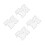 4Pcs Splashproof Battery Terminal Protector Kit Transparent Car Supply 4