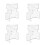 4Pcs Splashproof Battery Terminal Protector Kit Transparent Car Supply 5