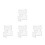4Pcs Splashproof Battery Terminal Protector Kit Transparent Car Supply 6