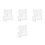 4Pcs Splashproof Battery Terminal Protector Kit Transparent Car Supply 7