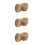 18Pcs Bamboo Craft Egg Basket Breathable Storage Basket for Kitchen 4
