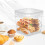 2Pcs Transparent Plastic Square Paint Storage Buckets with Tight Seal 3