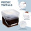 2Pcs Transparent Plastic Square Paint Storage Buckets with Tight Seal 6