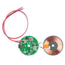 Módulo Transmisor de Cargador Inalámbrico de Alta Potencia de 20 W con Cargador Rápido Tipo C, Espaciador de 0-10 mm para Estación de Carga