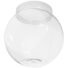 3Pcs Pet Clear Candy Jars with White Lids Large Snack Storage