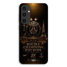 Samsung Galaxy S24 Plus PSG mestaruusliiga 2 tähteä musta ja kultainen Maniacase