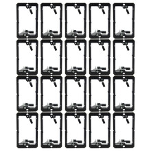 Single-Gang (1-Gang) Low Voltage Wall Plate Mounting Brackets,20PCS
