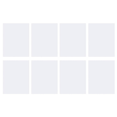 Printable Shrink Dink Sheets,Semi-Transparent Shrinky Films Papers for Inkjet Printer,Printable Shrinky Plastic 8sheets
