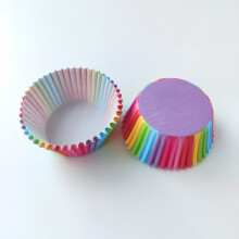(A) Muffin Cupcake Paper Cups Rainbow Cake Forms Cupcake Liner For Christmas Wedding Party Kitchen Baking Tray Cake Mold