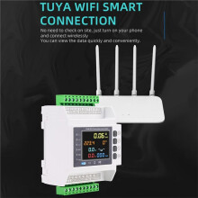 Tuya WiFi Bi-Directional Meter with 3CT Clamps over & Under Voltage Protector Circuit Breaker for Home Auto