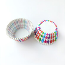 (B) Muffin Cupcake Paper Cups Rainbow Cake Forms Cupcake Liner For Christmas Wedding Party Kitchen Baking Tray Cake Mold