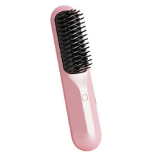 Rechargeable Hot Comb Cordless Hair Brush Straightener Heat Pressing Combs Electric Comb Anti Burn Fast Heating-B