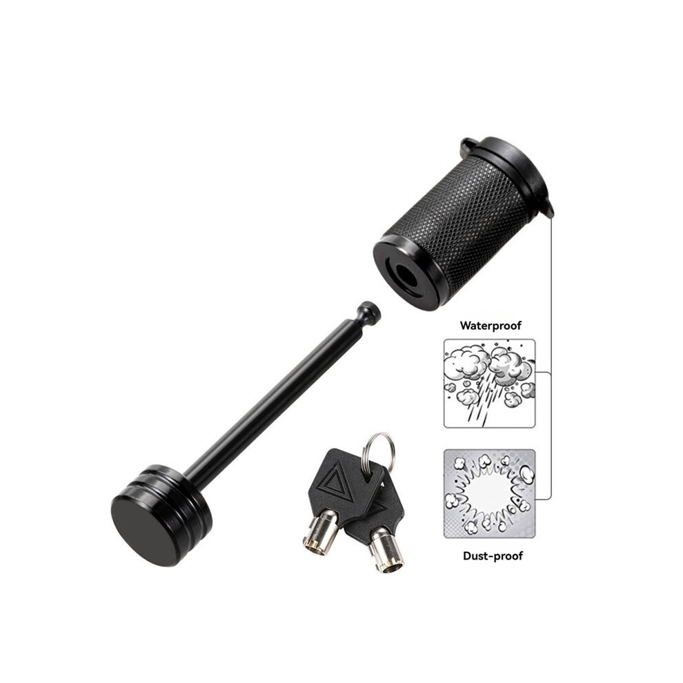 Trailer Tongue Coupler Lock Keyed Alike Dia 1/4 Inch, 2-1/2 Inch Span Fits -Type For Towing Boat Truck Rv Car 6033571872657