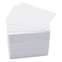 Confezione da 100 Carte Premium In PVC Vuote, Carte In Plastica Bianca di Qualità Grafica CR80 da 30 Milioni per Stampanti per Badge Identificativi