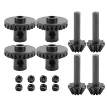 8Pcs Steel Front & Rear Axle Gear Drive Shaft Gear Upgrade Accessories for C14 C24 B24 B36 MN D90 D99 MN99S Parts