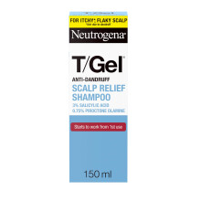 Neutrogena T/Gel Scalp Relief Anti-Dandruff Shampoo (150ml) With 3% Salicylic Acid, Suitable for Those Prone to Scalp Psoriasis and Seborrhoeic Derma