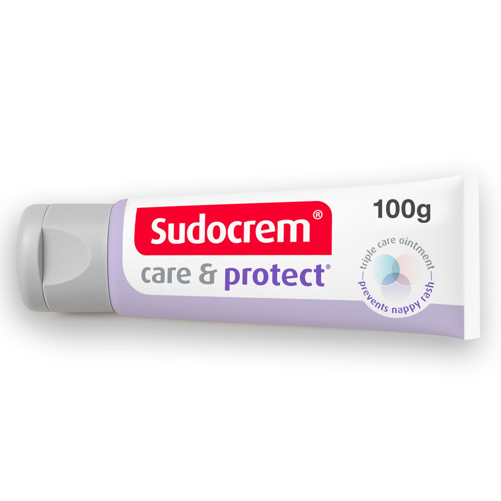 Care & Protect Nappy - Triple Care Ointment Protects Against Nappy Rash, 100G (Pack Of 1) Cream Sudocrem