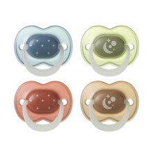 Tommee Tippee NightGlow Dummy, 6-18 Months, 4 Pack, Glow in The Dark, Orthodonti